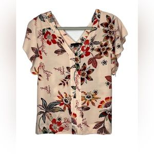 Sanctuary Clothing Women’s Countryside Shell Blouse in Floral Peach Size XS